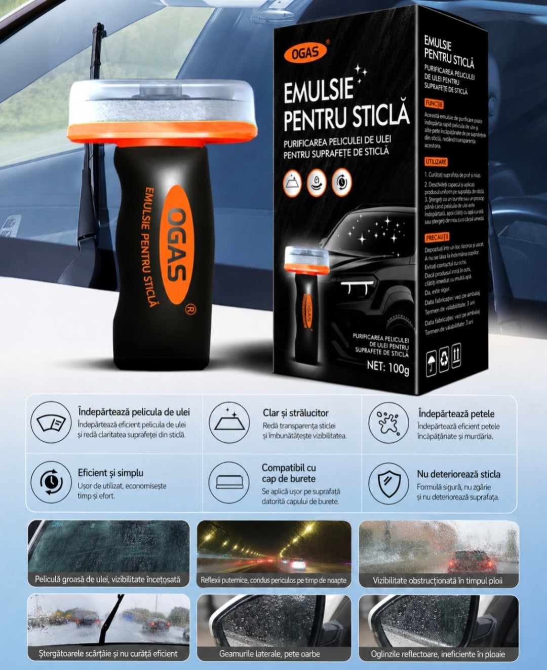 RainZero - Protecție pentru vizibilitate pe ploaie